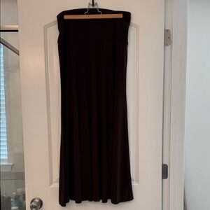 CAbi Women’s Flowy Chocolate Brown Women's Maxi Skirt!